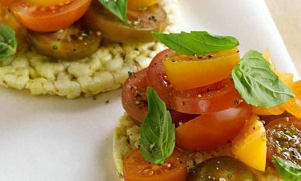 Corn Cakes with Tomato, Basil & Mint - 2