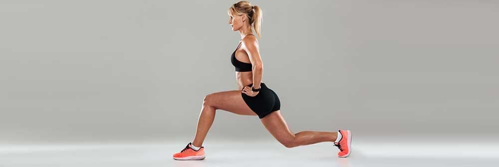 doing lunges for toning butts
