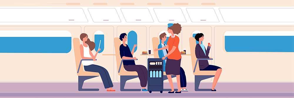 how to avoid weight gain in long flight?