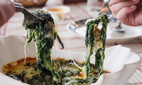 Spinach & Cottage Cheese Bake