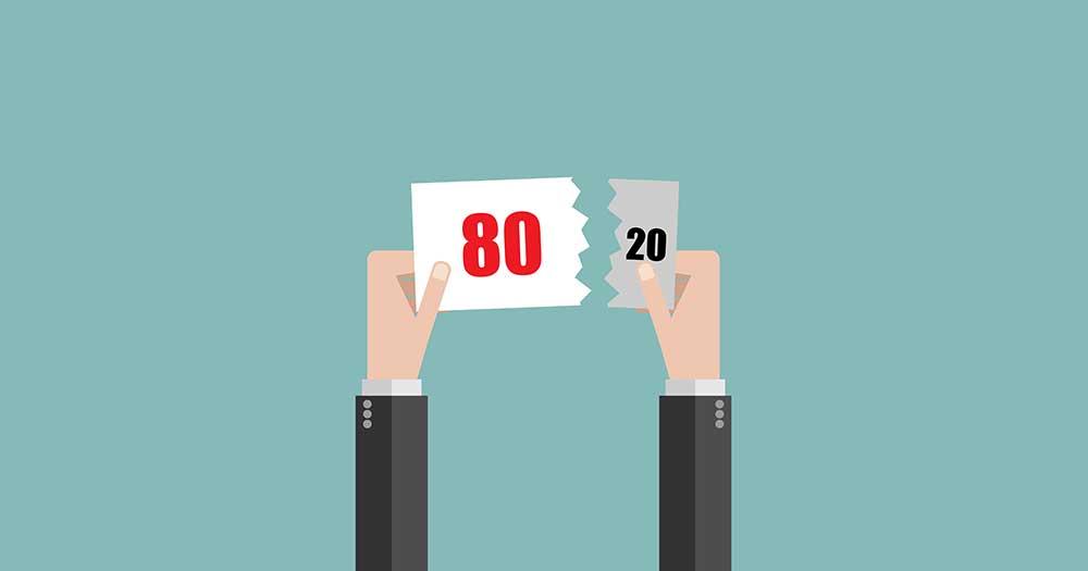 what is Pareto Principle or the 80 20 rule?